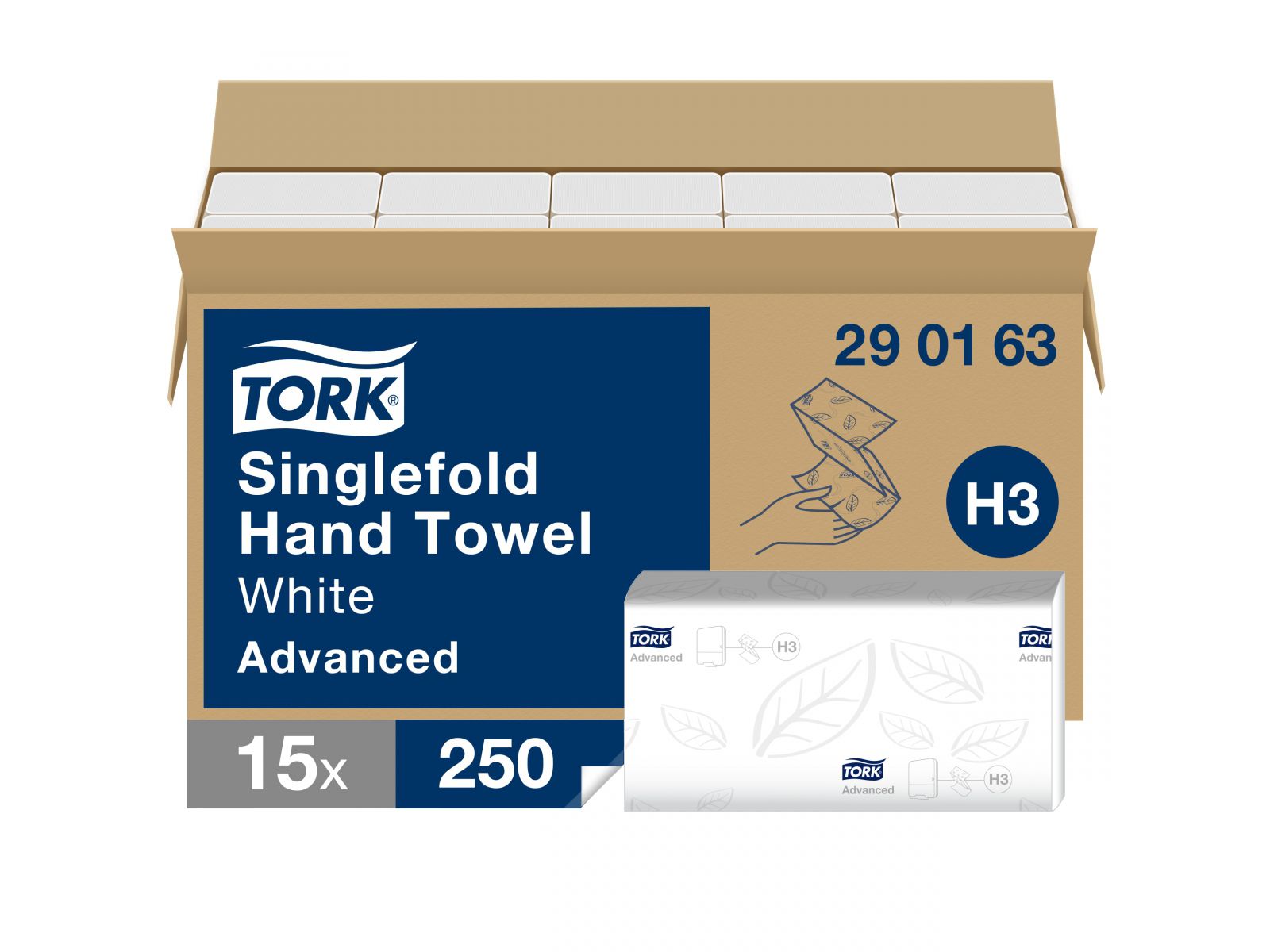 Ręcznik ZZ TORK 290163 Advanced Miękki Chłonny 3750 Listków w kartonie